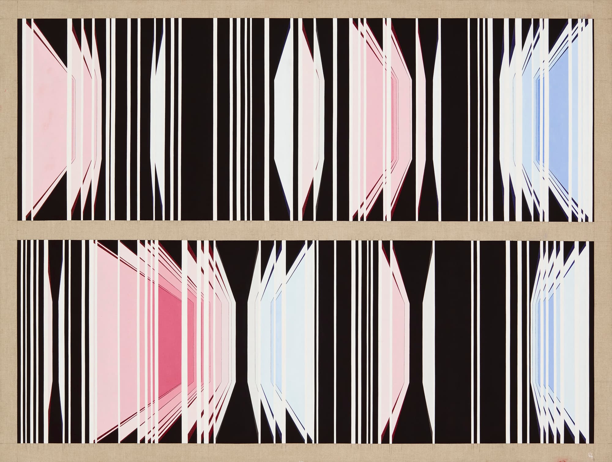 Genetic Library IV, 2023, Oil on linen, 120×160cm, Photographed by Lenka Rayn H